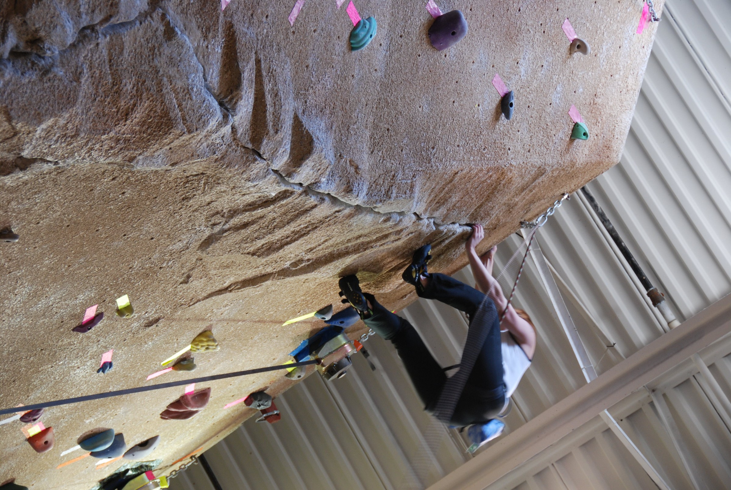 Realistic rock-textured climbing wall surface by StoneCraft